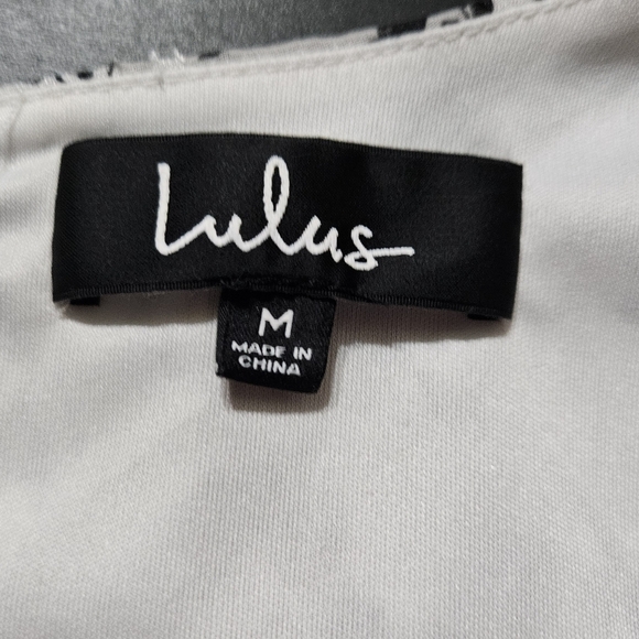 Lulu's White Floral Wrap Mini Dress with Long Bishop Sleeves - Picture 4 of 9